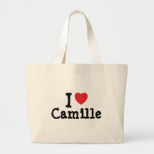 Jag älskar den Camille hjärtaT-tröja Kasse