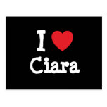 Jag älskar den Ciara hjärtaT-tröja Vykort