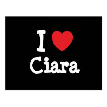 Jag älskar den Ciara hjärtaT-tröja Vykort