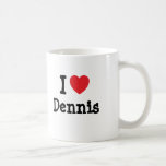 Jag älskar den Dennis hjärtaT-tröja Mugg