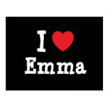 Jag älskar den Emma hjärtaT-tröja Vykort