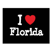 Jag älskar den Florida hjärtaT-tröja Vykort