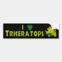Jag älskar den gulliga tecknaden för TriceratopsDi Bildekaler