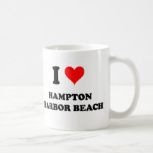 Jag älskar den Hampton hamnstranden New Hampshire Muggar