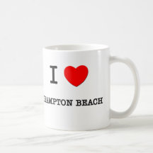 Jag älskar den Hampton stranden New Hampshire Kaffe Mugg