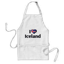 Jag älskar den Island flagga