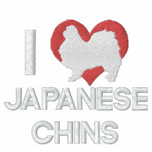 Jag älskar den japanska hakor broderade vinandehoo