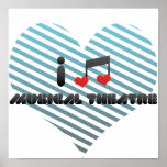 Jag älskar den musikaliska theatren affischer
