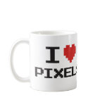 Jag älskar den PIXEL pixelated retro gameren 8bit 