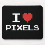 Jag älskar den PIXEL pixelated retro gameren 8bit  Mus Mattor