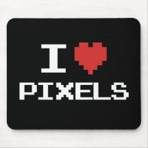 Jag älskar den PIXEL pixelated retro gameren 8bit  Mus Mattor