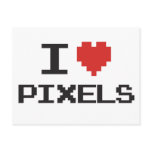 Jag älskar den PIXEL pixelated retro gameren 8bit 