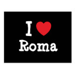 Jag älskar den Roma hjärtaT-tröja Vykort