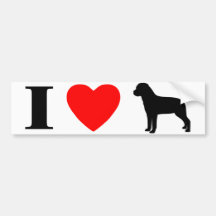 Jag älskar den Rottweilers bildekalet
