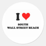 Jag älskar den södra wall streetstranden Florida Klistermärken