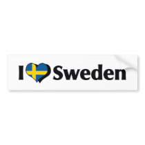 Jag älskar den Sverige flagga