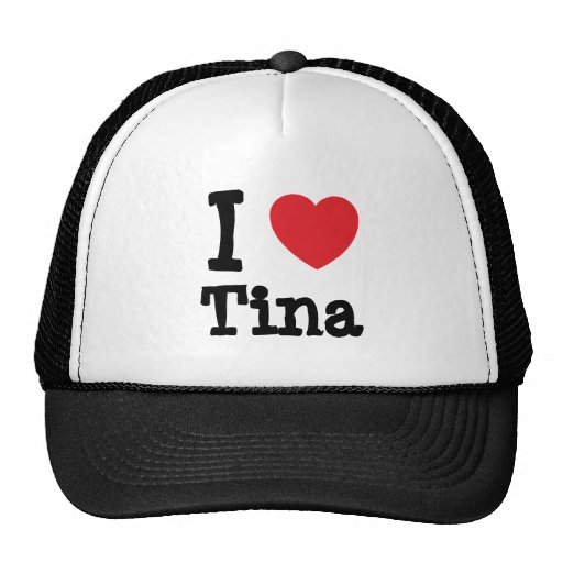 Jag älskar den Tina hjärtaT-tröja Keps