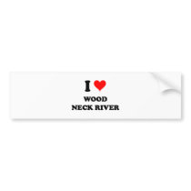 Jag älskar den Wood nackefloden Massachusetts bildekaler
