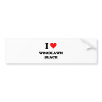 Jag älskar den Woodlawn stranden New York bildekaler