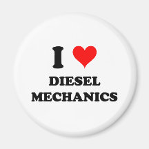 Jag älskar diesel- mekaniker kylskåpmagneter
