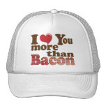 Jag älskar dig mer än baconhatten baseball hat