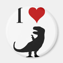 Jag älskar Dinosaurs - T-Rex Magnet För Kylskåp