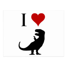 Jag älskar Dinosaurs - T-Rex Vykort