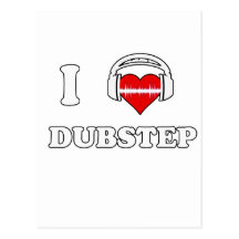 Jag älskar Dubstep Vykort