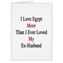 Jag älskar egypten mer, än jag älskade någonsin mi hälsnings kort