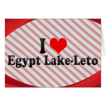 Jag älskar egyptenSjön-Leto, United States Hälsningskort