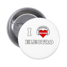 Jag älskar electroen knapp med nål