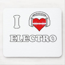 Jag älskar electroen mus matta