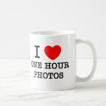Jag älskar en timme foto kaffe koppar