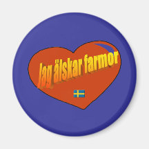 Jag Alskar Farmor Kylskåps Magneter