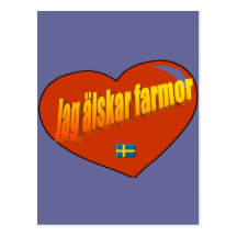 Jag Alskar Farmor Vykort