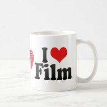 Jag älskar filmar kaffe muggar
