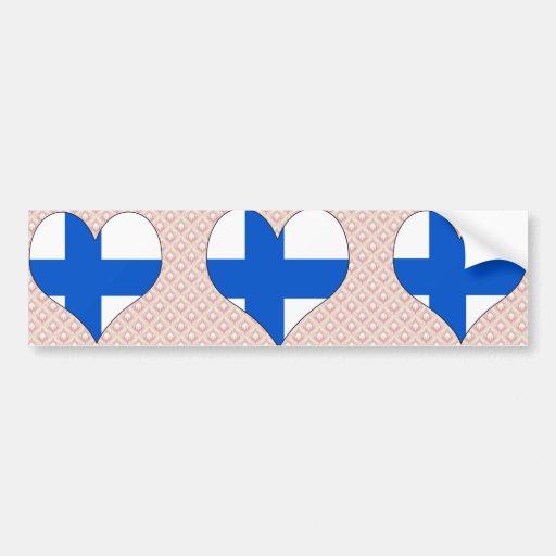 Jag älskar Finland Bildekal