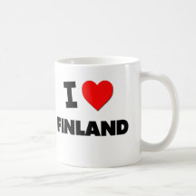 Jag älskar Finland Kaffe Mugg