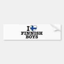 Jag älskar finlandssvenska pojkar bildekaler