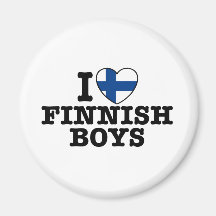Jag älskar finlandssvenska pojkar kylskåpmagneter
