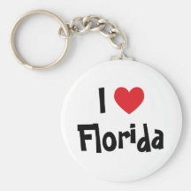 Jag älskar Florida Nyckelring