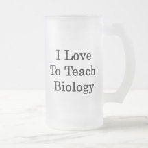 Jag älskar för att undervisa biologi kaffe muggar