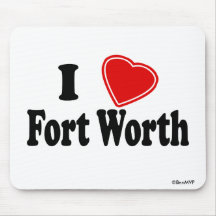 Jag älskar Fort Worth Mus Matta