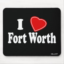 Jag älskar Fort Worth Musmatta