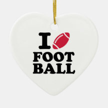 Jag älskar fotboll jul dekorationer