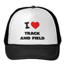 Jag älskar friidrott baseball hat