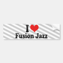Jag älskar fusionJazz Bildekal