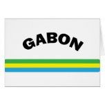 Jag älskar Gabon Hälsnings Kort