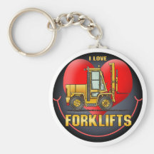 Jag älskar gaffeltrucknyckelringen