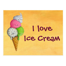 Jag älskar glass - beställnings- txt - vykort